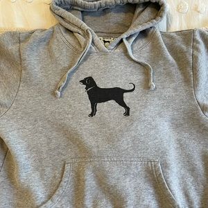 Black Dog grey hoodie
